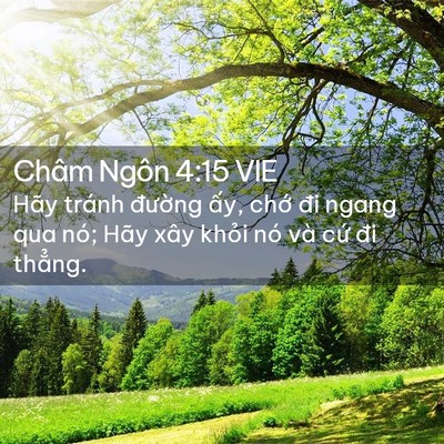 Picture 02 - Châm Ngôn 4:15 VIE - Hãy tránh đường ấy, chớ đi ngang qua - Bible Verse Picture