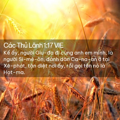 Picture 02 - Các Thủ Lãnh 1:17 VIE - Kế ấy, người Giu-đa đi cùng anh em - Bible Verse Picture