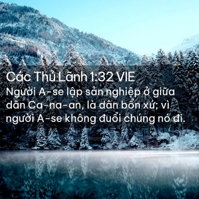 Picture 02 - Các Thủ Lãnh 1:32 VIE - Người A-se lập sản nghiệp ở giữa - Bible Verse Picture