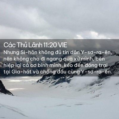 Picture 02 - Các Thủ Lãnh 11:20 VIE - Nhưng Si-hôn không đủ tin dân - Bible Verse Picture