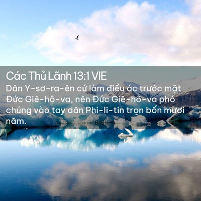 Picture 02 - Các Thủ Lãnh 13:1 VIE - Dân Y-sơ-ra-ên cứ làm điều ác trước - Bible Verse Picture