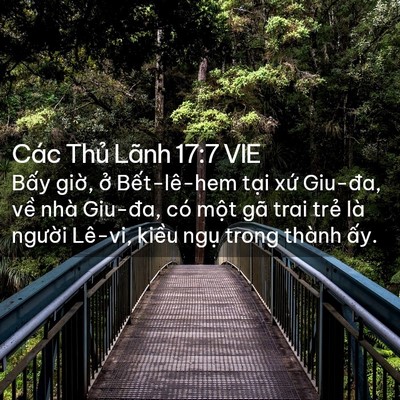 Picture 02 - Các Thủ Lãnh 17:7 VIE - Bấy giờ, ở Bết-lê-hem tại xứ - Bible Verse Picture