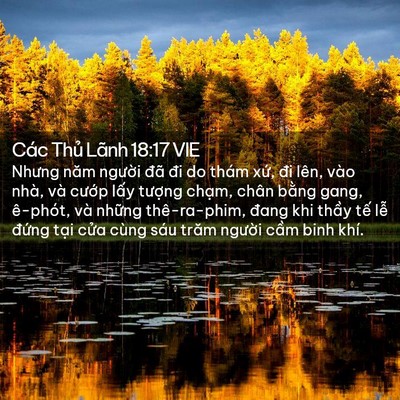 Picture 02 - Các Thủ Lãnh 18:17 VIE - Nhưng năm người đã đi do thám xứ, đi - Bible Verse Picture