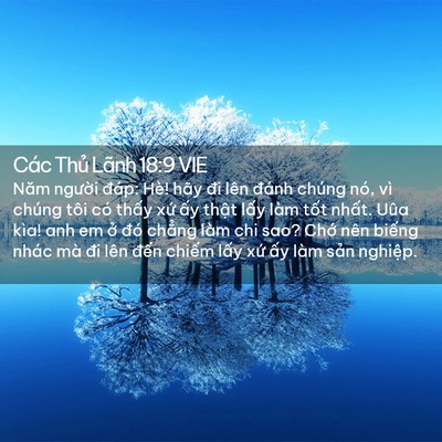 Picture 02 - Các Thủ Lãnh 18:9 VIE - Năm người đáp: Hè! hãy đi lên đánh - Bible Verse Picture
