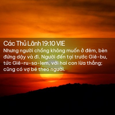 Picture 02 - Các Thủ Lãnh 19:10 VIE - Nhưng người chồng không muốn ở đêm, - Bible Verse Picture