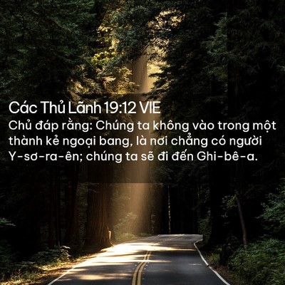 Picture 02 - Các Thủ Lãnh 19:12 VIE - Chủ đáp rằng: Chúng ta không vào trong - Bible Verse Picture