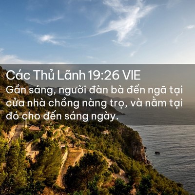 Picture 02 - Các Thủ Lãnh 19:26 VIE - Gần sáng, người đàn bà đến ngã tại - Bible Verse Picture