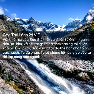 Picture 02 - Các Thủ Lãnh 2:1 VIE - Vả, thiên sứ của Đức Giê-hô-va đi - Bible Verse Picture