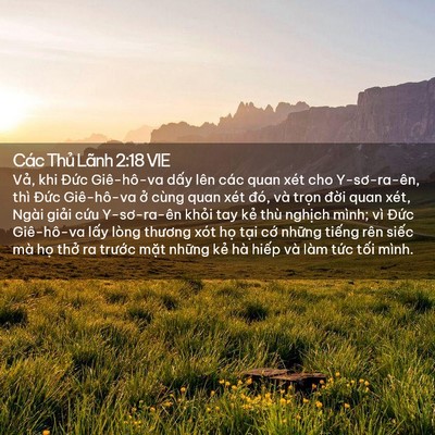 Picture 02 - Các Thủ Lãnh 2:18 VIE - Vả, khi Đức Giê-hô-va dấy lên các quan - Bible Verse Picture