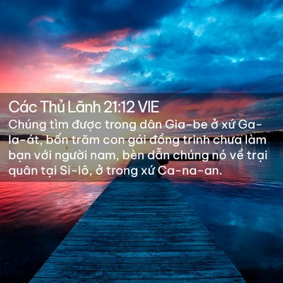 Picture 02 - Các Thủ Lãnh 21:12 VIE - Chúng tìm được trong dân Gia-be ở xứ - Bible Verse Picture
