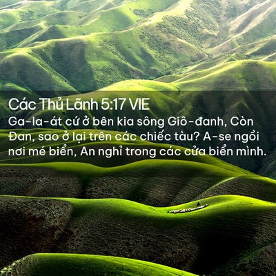 Picture 02 - Các Thủ Lãnh 5:17 VIE - Ga-la-át cứ ở bên kia sông Giô-đanh, - Bible Verse Picture