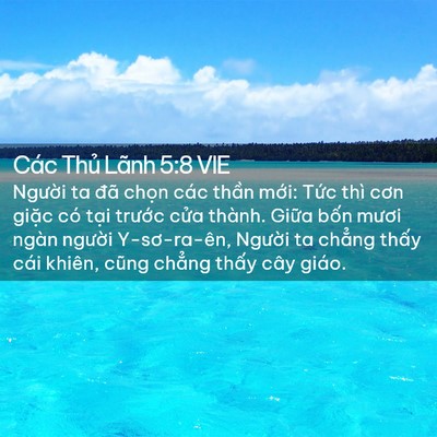 Picture 02 - Các Thủ Lãnh 5:8 VIE - Người ta đã chọn các thần mới: Tức - Bible Verse Picture