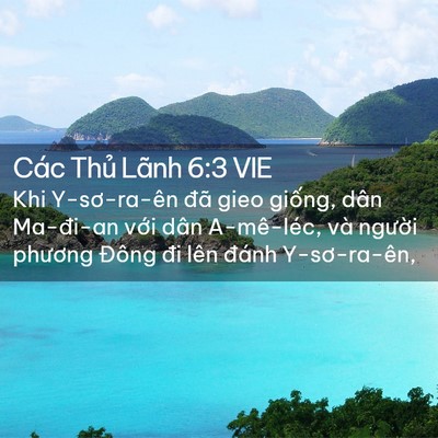 Picture 02 - Các Thủ Lãnh 6:3 VIE - Khi Y-sơ-ra-ên đã gieo giống, dân - Bible Verse Picture