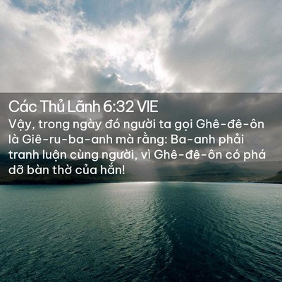 Picture 02 - Các Thủ Lãnh 6:32 VIE - Vậy, trong ngày đó người ta gọi - Bible Verse Picture