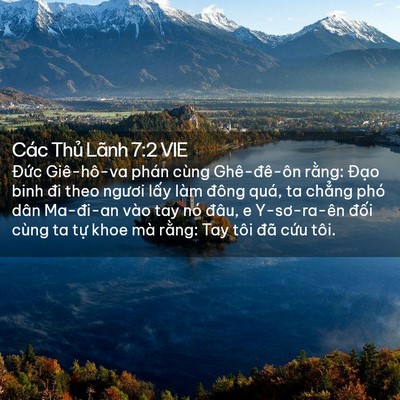 Picture 02 - Các Thủ Lãnh 7:2 VIE - Đức Giê-hô-va phán cùng Ghê-đê-ôn - Bible Verse Picture