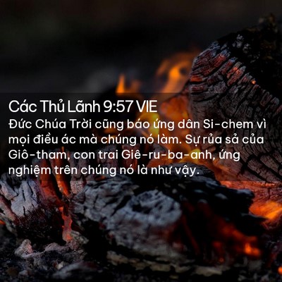 Picture 02 - Các Thủ Lãnh 9:57 VIE - Đức Chúa Trời cũng báo ứng dân Si-chem - Bible Verse Picture