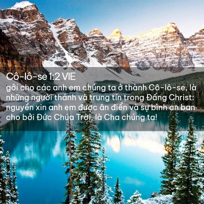 Picture 02 - Cô-lô-se 1:2 VIE - gởi cho các anh em chúng ta ở thành - Bible Verse Picture