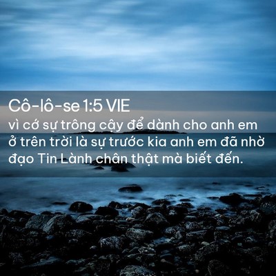 Picture 02 - Cô-lô-se 1:5 VIE - vì cớ sự trông cậy để dành cho anh em - Bible Verse Picture