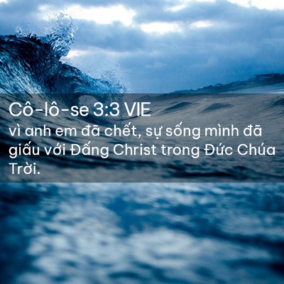 Picture 02 - Cô-lô-se 3:3 VIE - vì anh em đã chết, sự sống mình đã - Bible Verse Picture