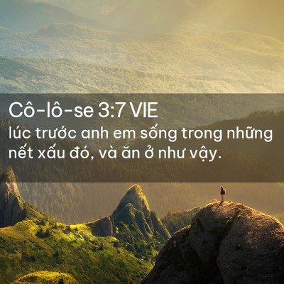 Picture 02 - Cô-lô-se 3:7 VIE - lúc trước anh em sống trong những nết - Bible Verse Picture