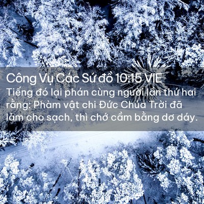 Picture 02 - Công Vụ Các Sứ đồ 10:15 VIE - Tiếng đó lại phán cùng người lần - Bible Verse Picture