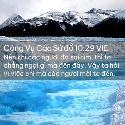 Picture 02 - Công Vụ Các Sứ đồ 10:29 VIE - Nên khi các ngươi đã sai tìm, thì ta - Bible Verse Picture
