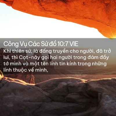 Picture 02 - Công Vụ Các Sứ đồ 10:7 VIE - Khi thiên sứ, là đấng truyền cho - Bible Verse Picture