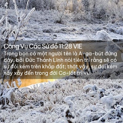 Picture 02 - Công Vụ Các Sứ đồ 11:28 VIE - Trong bọn có một người tên là A-ga-bút - Bible Verse Picture