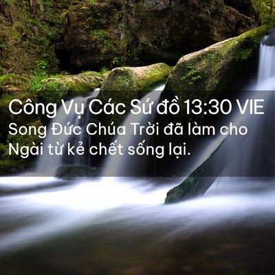 Picture 02 - Công Vụ Các Sứ đồ 13:30 VIE - Song Đức Chúa Trời đã làm cho Ngài từ - Bible Verse Picture