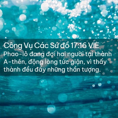 Picture 02 - Công Vụ Các Sứ đồ 17:16 VIE - Phao-lô đang đợi hai người tại thành - Bible Verse Picture