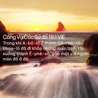 Picture 02 - Công Vụ Các Sứ đồ 19:1 VIE - Trong khi A-bô-lô ở thành Cô-rinh-tô, - Bible Verse Picture