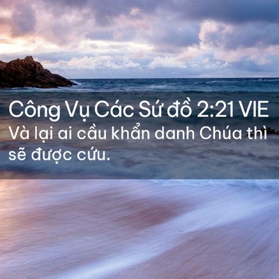 Picture 02 - Công Vụ Các Sứ đồ 2:21 VIE - Và lại ai cầu khẩn danh Chúa thì sẽ - Bible Verse Picture