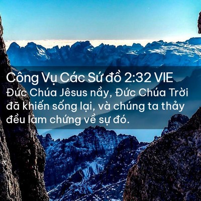 Picture 02 - Công Vụ Các Sứ đồ 2:32 VIE - Đức Chúa Jêsus nầy, Đức Chúa Trời - Bible Verse Picture