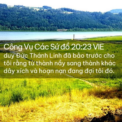 Picture 02 - Công Vụ Các Sứ đồ 20:23 VIE - duy Đức Thánh Linh đã bảo trước cho - Bible Verse Picture