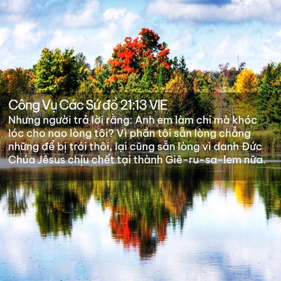 Picture 02 - Công Vụ Các Sứ đồ 21:13 VIE - Nhưng người trả lời rằng: Anh em làm - Bible Verse Picture