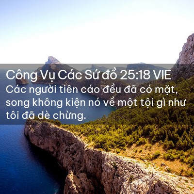 Picture 02 - Công Vụ Các Sứ đồ 25:18 VIE - Các người tiên cáo đều đã có mặt, - Bible Verse Picture