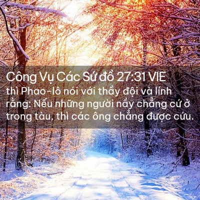 Picture 02 - Công Vụ Các Sứ đồ 27:31 VIE - thì Phao-lô nói với thầy đội và lính - Bible Verse Picture