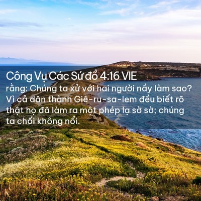 Picture 02 - Công Vụ Các Sứ đồ 4:16 VIE - rằng: Chúng ta xử với hai người nầy - Bible Verse Picture