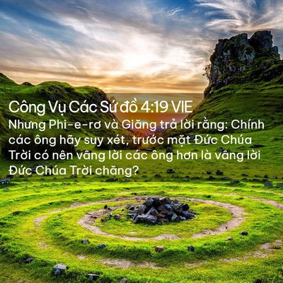 Picture 02 - Công Vụ Các Sứ đồ 4:19 VIE - Nhưng Phi-e-rơ và Giăng trả lời rằng: - Bible Verse Picture