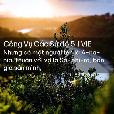 Picture 02 - Công Vụ Các Sứ đồ 5:1 VIE - Nhưng có một người tên là A-na-nia, - Bible Verse Picture