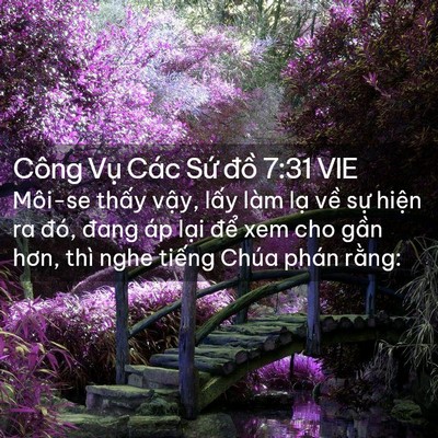 Picture 02 - Công Vụ Các Sứ đồ 7:31 VIE - Môi-se thấy vậy, lấy làm lạ về sự - Bible Verse Picture