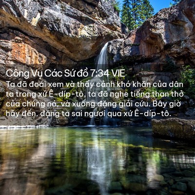 Picture 02 - Công Vụ Các Sứ đồ 7:34 VIE - Ta đã đoái xem và thấy cảnh khó khăn - Bible Verse Picture