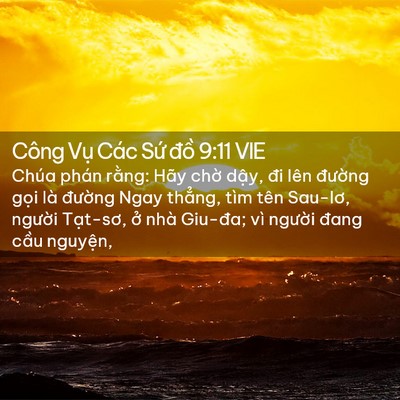 Picture 02 - Công Vụ Các Sứ đồ 9:11 VIE - Chúa phán rằng: Hãy chờ dậy, đi lên - Bible Verse Picture