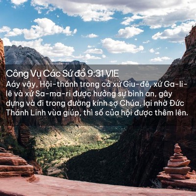 Picture 02 - Công Vụ Các Sứ đồ 9:31 VIE - Aáy vậy, Hội-thánh trong cả xứ - Bible Verse Picture