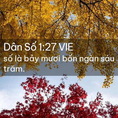 Picture 02 - Dân Số 1:27 VIE - số là bảy mươi bốn ngàn sáu - Bible Verse Picture