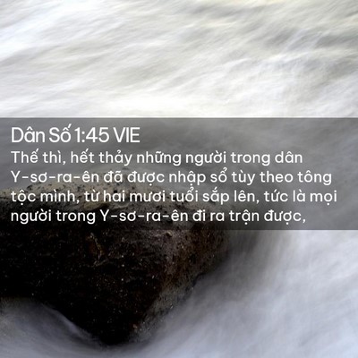 Picture 02 - Dân Số 1:45 VIE - Thế thì, hết thảy những người trong - Bible Verse Picture