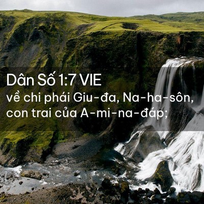 Picture 02 - Dân Số 1:7 VIE - về chi phái Giu-đa, Na-ha-sôn, con trai - Bible Verse Picture