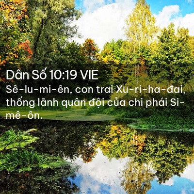 Picture 02 - Dân Số 10:19 VIE - Sê-lu-mi-ên, con trai Xu-ri-ha-đai, thống - Bible Verse Picture