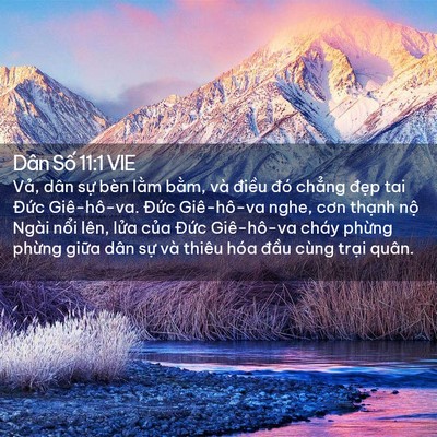 Picture 02 - Dân Số 11:1 VIE - Vả, dân sự bèn lằm bằm, và điều - Bible Verse Picture