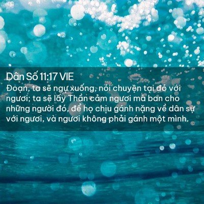 Picture 02 - Dân Số 11:17 VIE - Đoạn, ta sẽ ngự xuống, nói chuyện - Bible Verse Picture